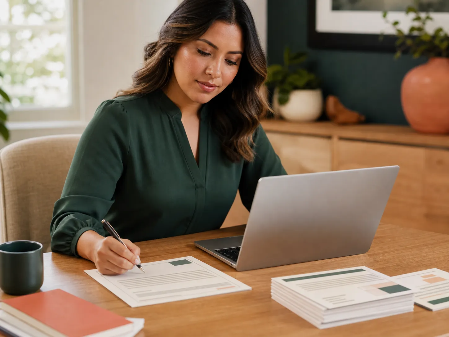 An admissions professional personalizing an approved family follow-up message